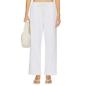 DONNI. The Eco-terry Stripe Crop Pants in Powder Small New Womens Sweats AS-IS